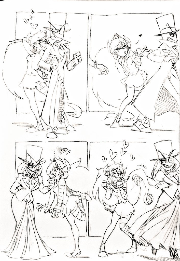#drFlug #Villainousfanart
Sequel to "微闇" & "highschool flug"
May contain something sort of gruesome & violence.
Demenhat & yuri demenhat.
Sort of GBflugmencia.
微光 ⑤
