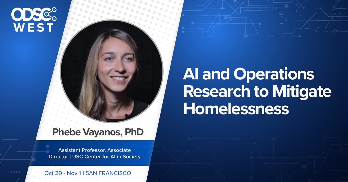 Are you at #ODSCwest in SF? Come hear me speak at 3pm today! #AIforSociety #ORforSociety