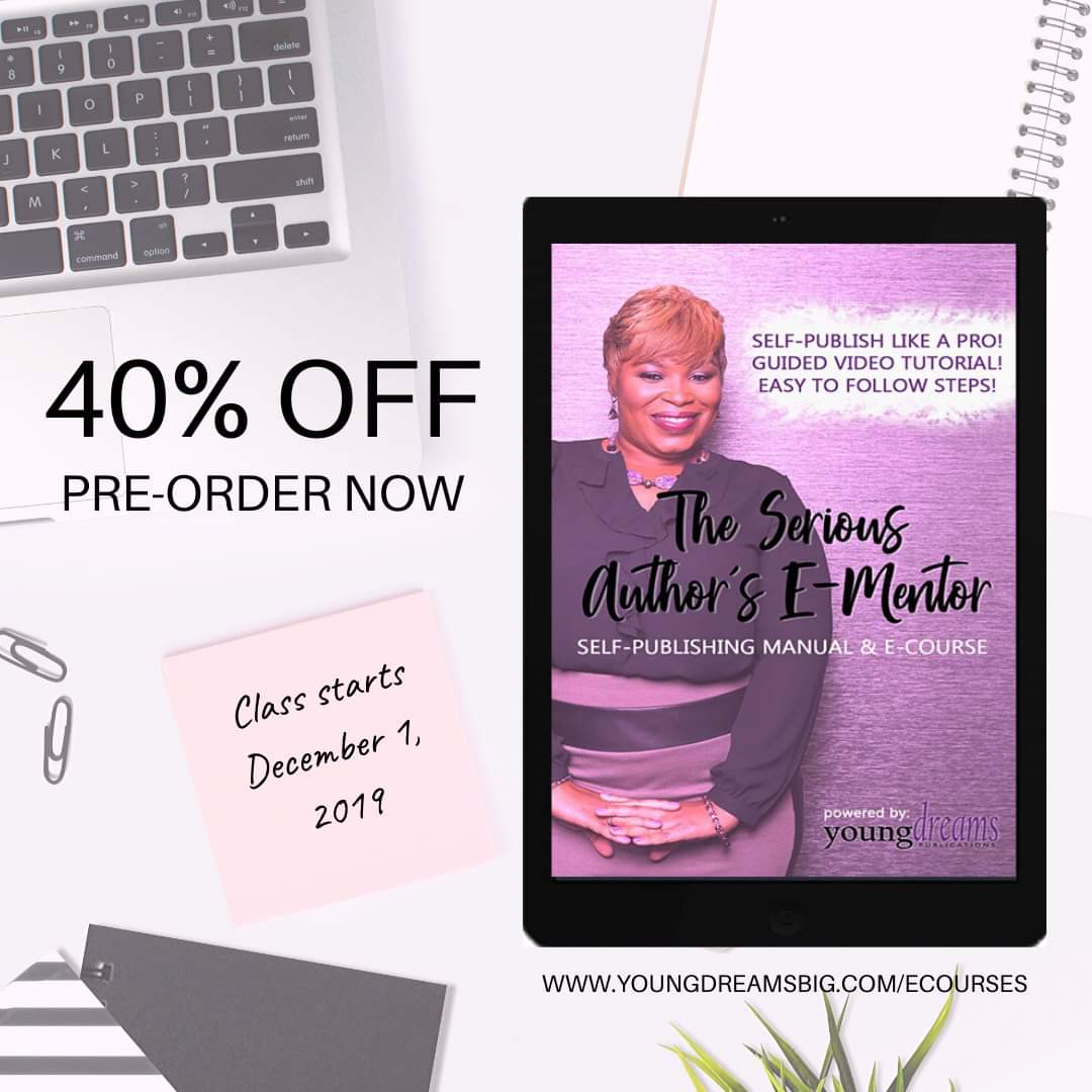 youngdreamsbig's tweet photo. After you write your manuscript it will be time to publish it! Class starts December 1, 2019! Save 40% now https://t.co/ZttW2zbrj9 

#NaNoWriMo2019 #NationalAuthorsDay #amwriting #selfpublishing #ecourses https://t.co/1osRgBLwR5