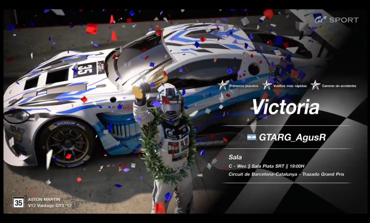 EWT_Live's tweet photo. CARRERA DIVISIÓN PLATA SRT !!🏁

Gran carrera en Catalunya donde se corona Campeón el piloto Argentino #GTARG_AgusR con su Aston Martin !!🏁🍾🏆

P-2 #SFP_R-Acosta 🥈
P-3 #R70-karlos 🥉

ENHORABUENA A TODOS !!

@gtargentina  @SFP_RacingTeam @R70Team 

#CWEC #PLATA #Catalunya https://t.co/EYDKrxVQvk