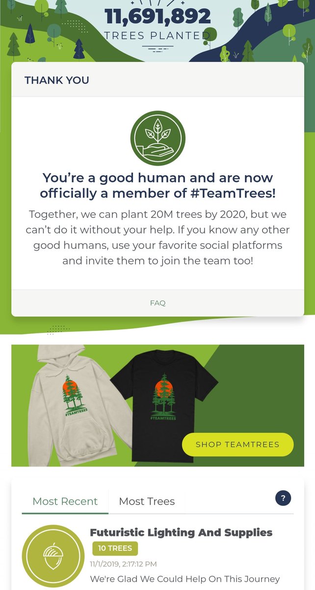 flas876's tweet photo. Let Do This. Head Over To https://t.co/afEz6O5NpK And Let Us Make An Impact. #TeamTrees #LetsSaveEarth #TeamTrees2019 #20MillionTrees https://t.co/7jiKb2cBf5
