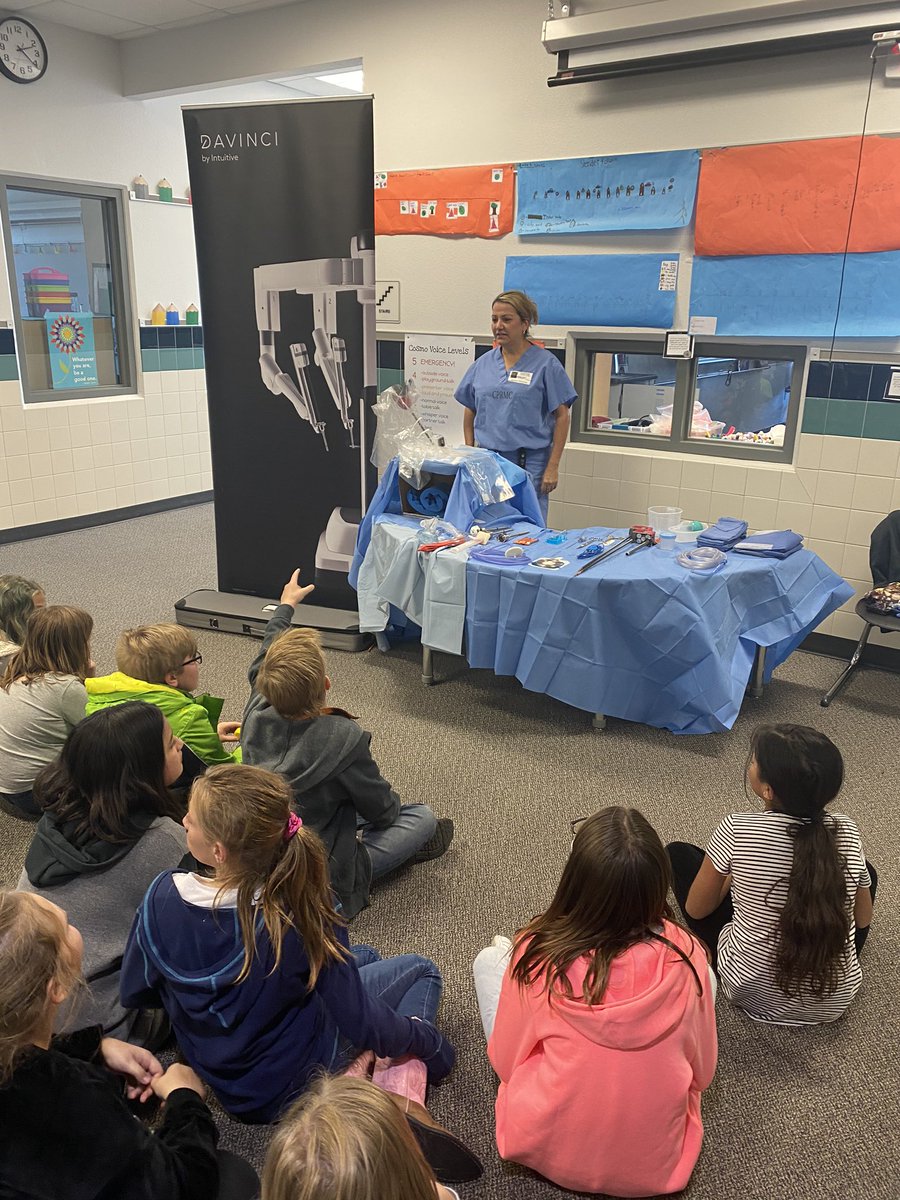 MsMossEdu's tweet photo. #FutureFriday #STEM #FifthGrade #roboticsurgery  thankful for parents that take the time to show our students how STEM works in the real world! https://t.co/sHUgaLRFKU