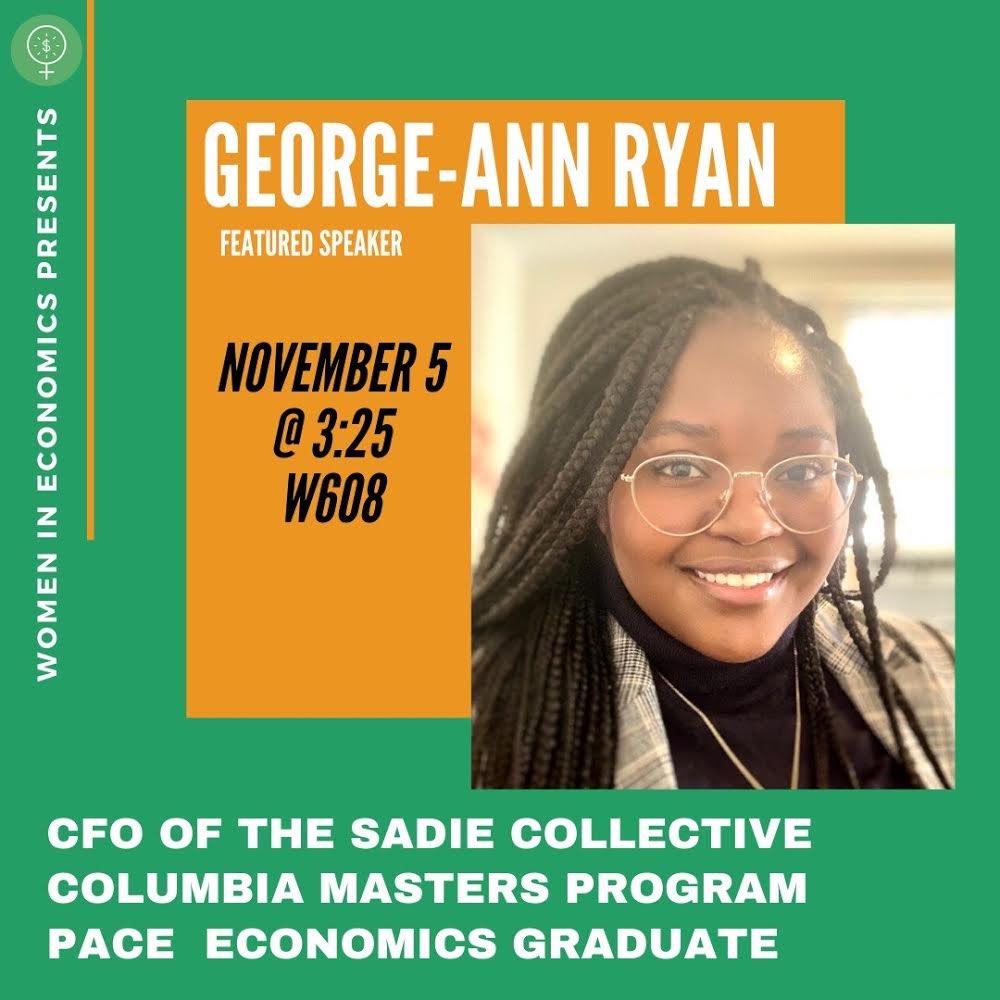 Happy to be returning to my alma mater of <a href="/PaceUniversity/">Pace University</a> to chat about my post-graduate experience in the working world, my work in <a href="/SadieCollective/">The Sadie Collective</a>, and time at <a href="/ColumbiaSIPA/">Columbia | SIPA</a> with the Women In Economics group!