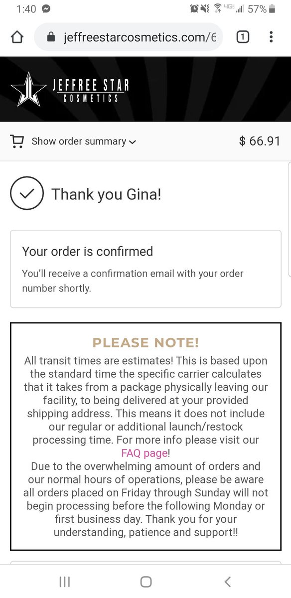 Gferruz12's tweet photo. @shanedawson @JeffreeStar you guys are awesome!! Sending some love and positive news; I was able to get my palette 40 mins after launch. It was a long anxiety ridden 40 mins but I did it mom! 🥳🥳😭💕 Can't wait to play with this! #ConspiracyPalette https://t.co/B28nVldr7H
