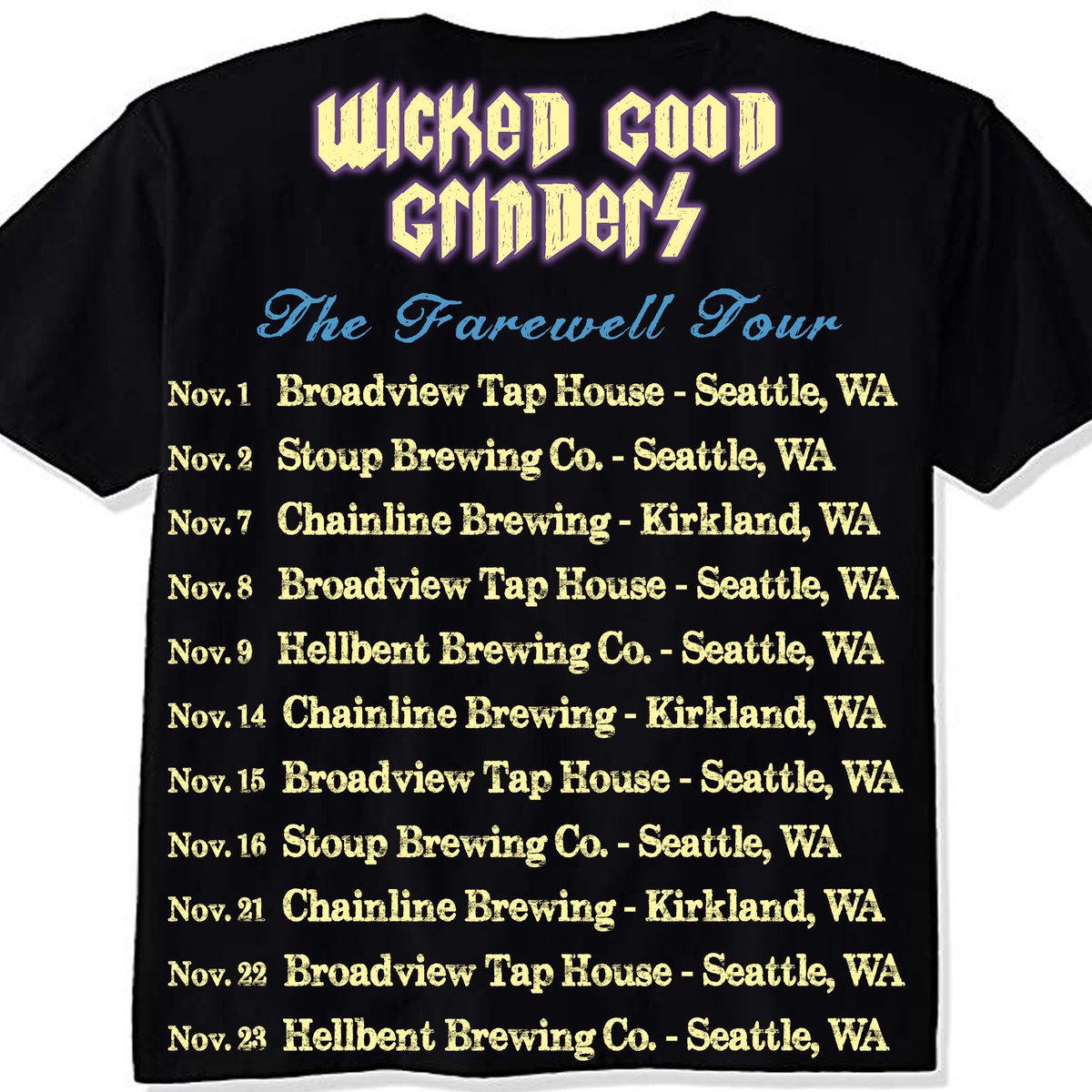 The farewell tour has officially begun! These are your FINAL chances to eat at the truck. After Nov. 23rd we will be selling the truck and taking some time off to focus on opening a storefront. Keep an eye on our website and social media for updates. We love you all!