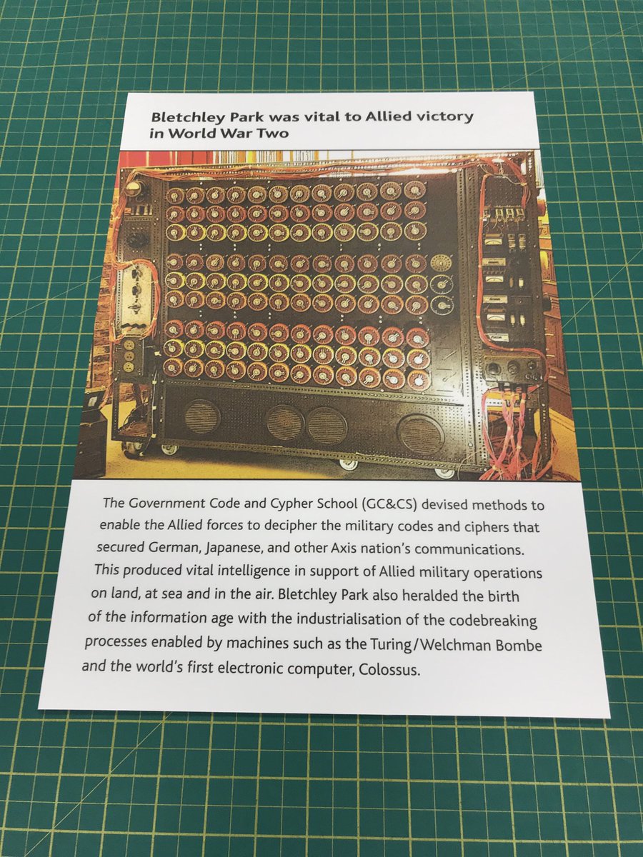 bigimaginggroup's tweet image. First display board printed at our new Bletchley Park studio. Mounted onto 3mm white PVC and crystal Matt laminated ... bigimaginggroup.com ... #displayprint #bletchleypark ⁦@artistoverlord1⁩ #printing #rollerbanners
