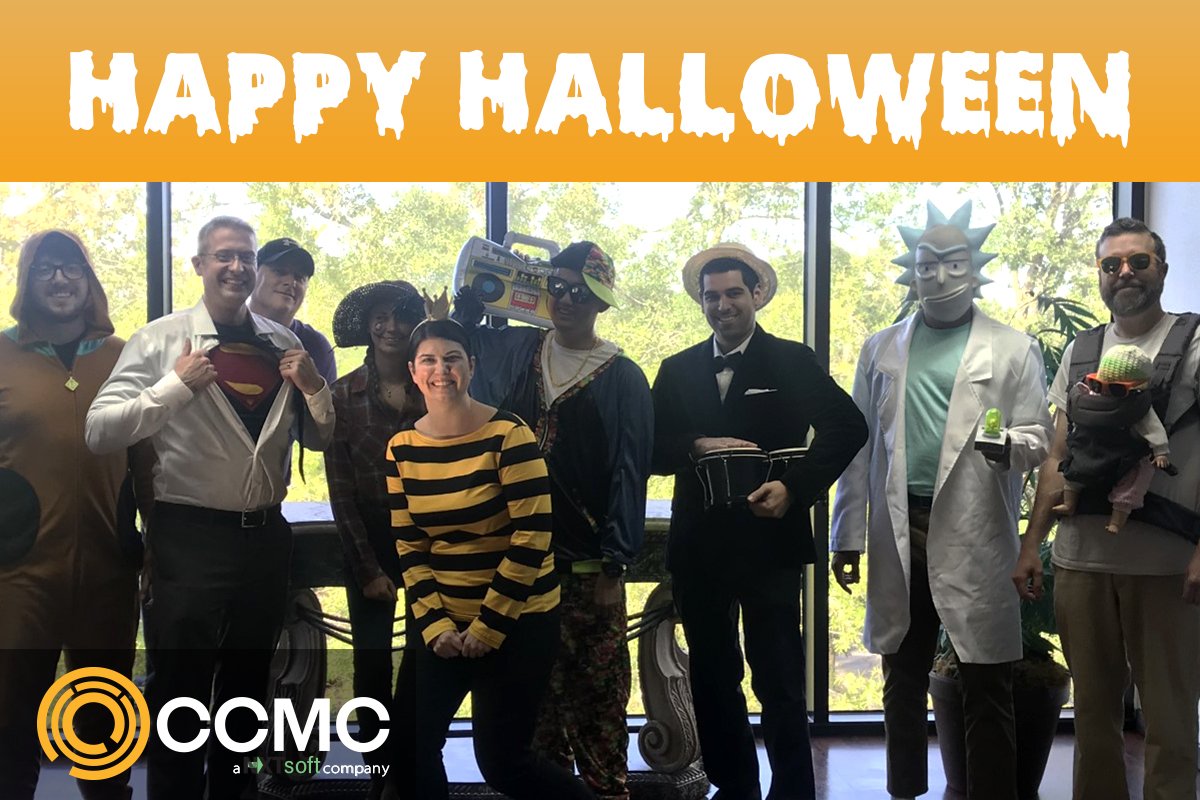ccmcinc's tweet photo. A little Halloween fun at the office! Thanks to everyone who participated in our annual Halloween Costume Contest! #HereForTheBoos #halloween2019 https://t.co/IHNj0hhiZE