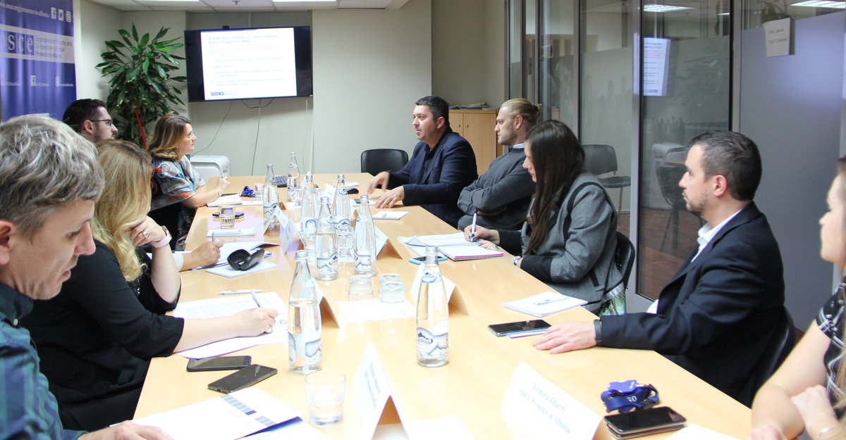 OSCEinAlbania's tweet photo. @EUinAlbania @EBU_HQ @OSCE_RFoM @lutfidervishi @Dorian_Matlija @milvaekonomi @LSorecaEU As part of the #MediaDevelopmentForum, #MediaDevelopment units from #OSCE field operations in the region shared experiences and brainstormed on joint projects. https://t.co/lYMIZ5veRu