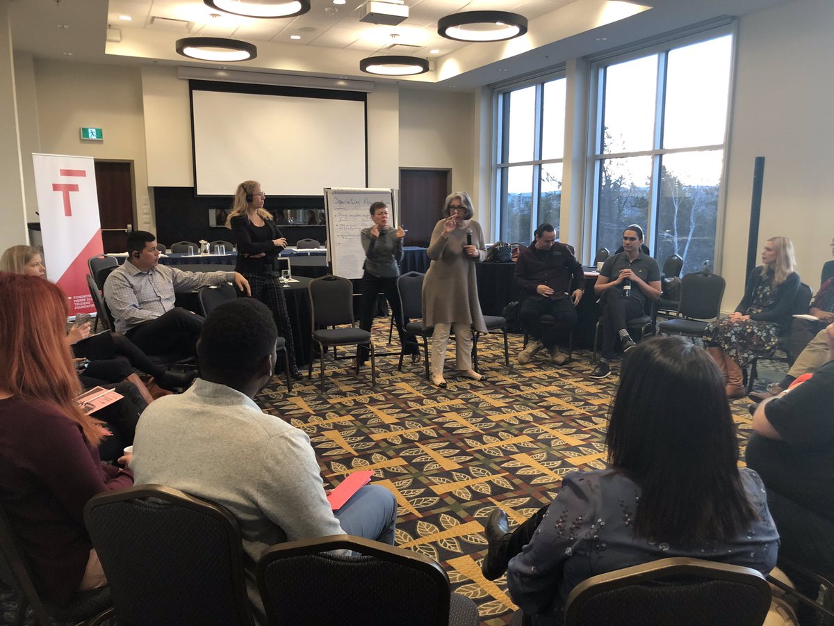 phaedradsr's tweet photo. .@RitaKarakas, one of our outstanding 2019 Mentors, considering our theme of #power and #knowledge through the lens of different #leadership and #follwership styles in a #workshop entitled, “The Leader as Follower, the Follower as Leader” #PETFInstitutes @F_Trudeau_F https://t.co/oLjdyfvT4p
