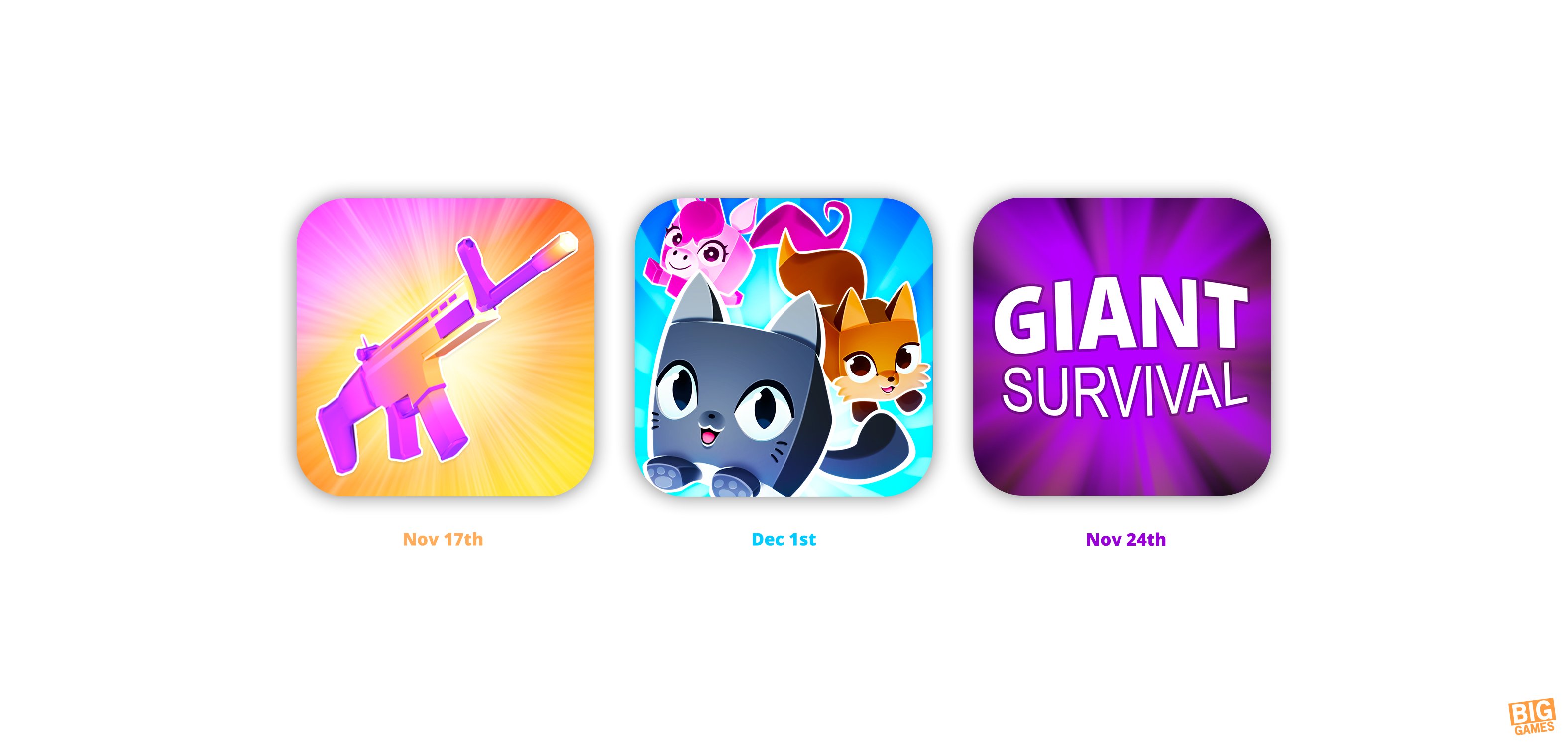 BIG Games on X: Pet Simulator 2 👉 December 1st Giant Survival Remastered  👉 November 24th BIG Paintball 👉 November 17th 3 brand new BIG games.  Every week. 🔥  / X
