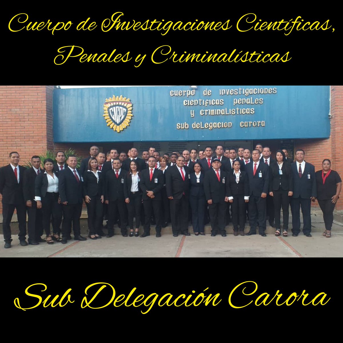 CARORACICPC's tweet image. Talento Humano #CICPC Sub Delegación Carora. XVIII Aniversario del CICPC. #MesAniversarioCICPC