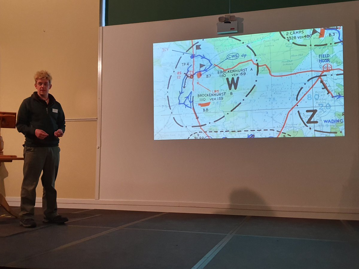 NFKnowledge's tweet photo. The last session at #NFKnowledge2019 sees @SeaSpitfires talking about the concrete jungle; #WWII construction in the #NewForest. #NFKnowledge @NewForestArch https://t.co/O1U0XKgwWi https://t.co/WYLmRck148