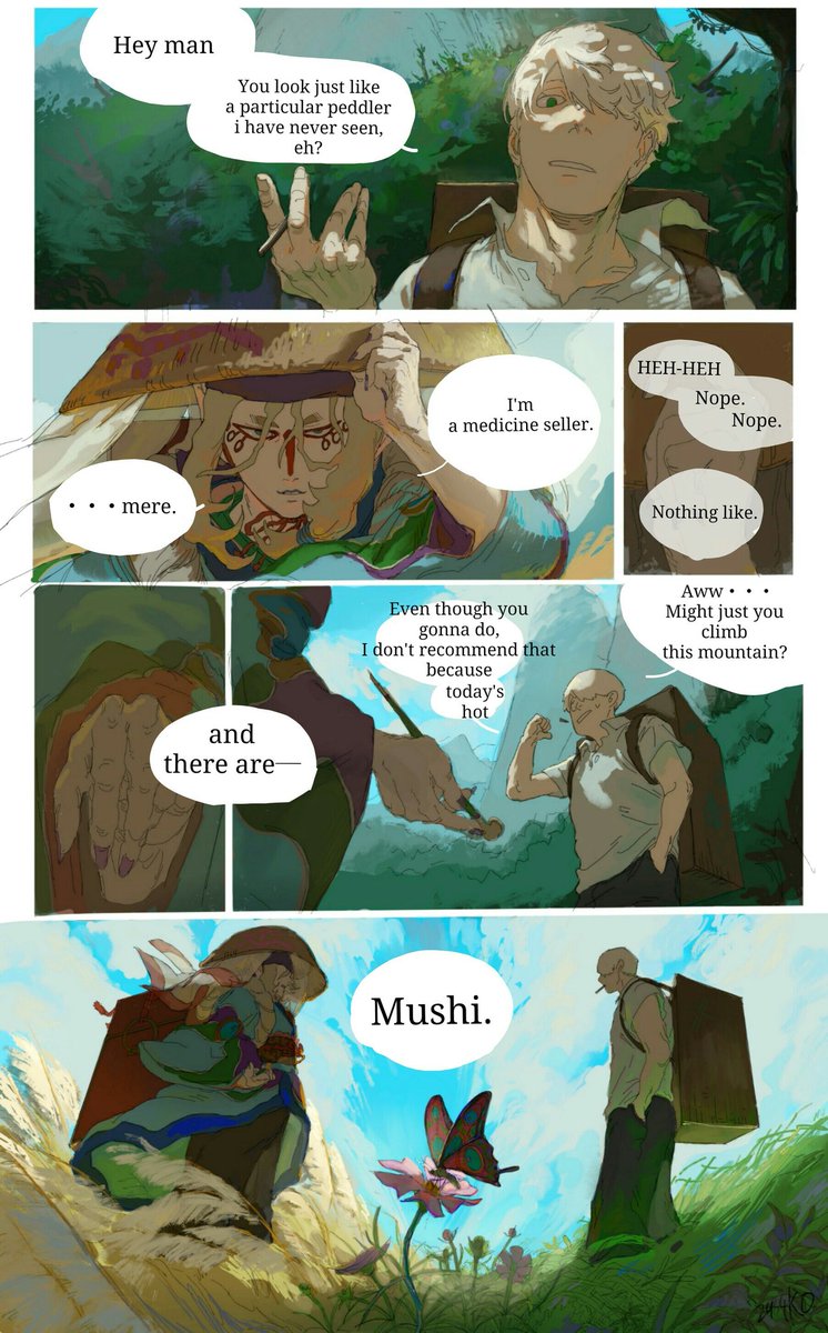 The story of Mushishi &Medicine seller met
ENG ver.(Please read from right side)  