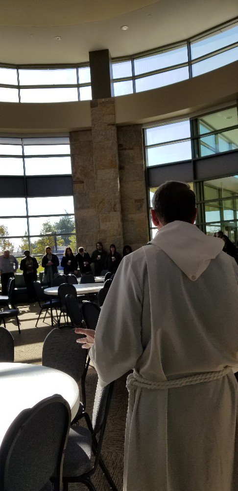 CoftheRedeemer's tweet photo. On our last Sunday worshipping at TIU, we took time to walk the campus and pray. Tonight we will 'soak' our new space with prayer and song in preparation for this Sunday's dedication. 6-8 p.m. in Highwood. #soakingprayer #highwood #homewardtohighwood #allsaints #November3rd2019 https://t.co/gZBzUDlHMx