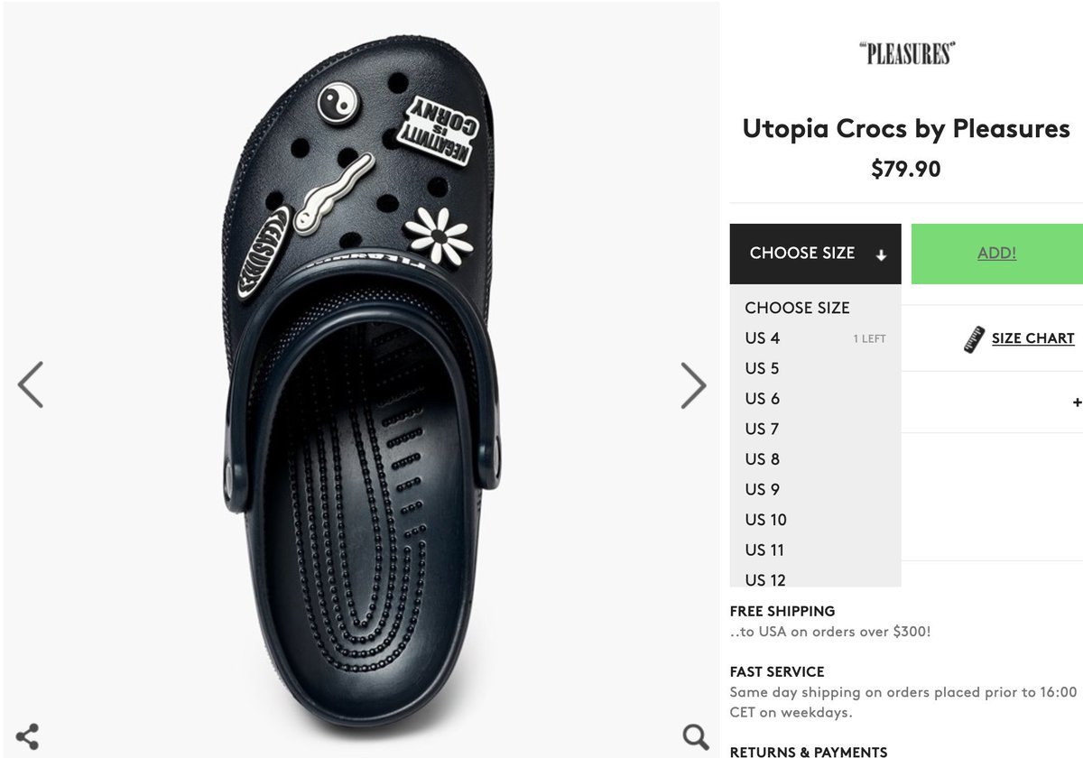 pleasures crocs utopia