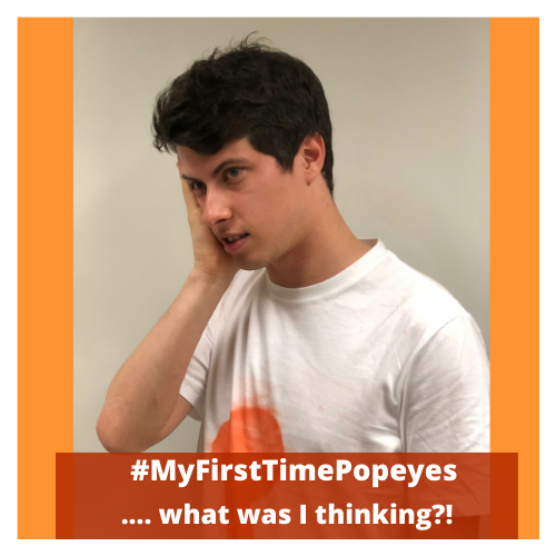 dalpopeyes's tweet photo. Alex didn't choose Popeyes for his first chicken sandwich and can't believe it! Make sure your next choice is your best one #DalMBAcwSim #MyFirstTimePopeyes https://t.co/OaRd8LaRPb