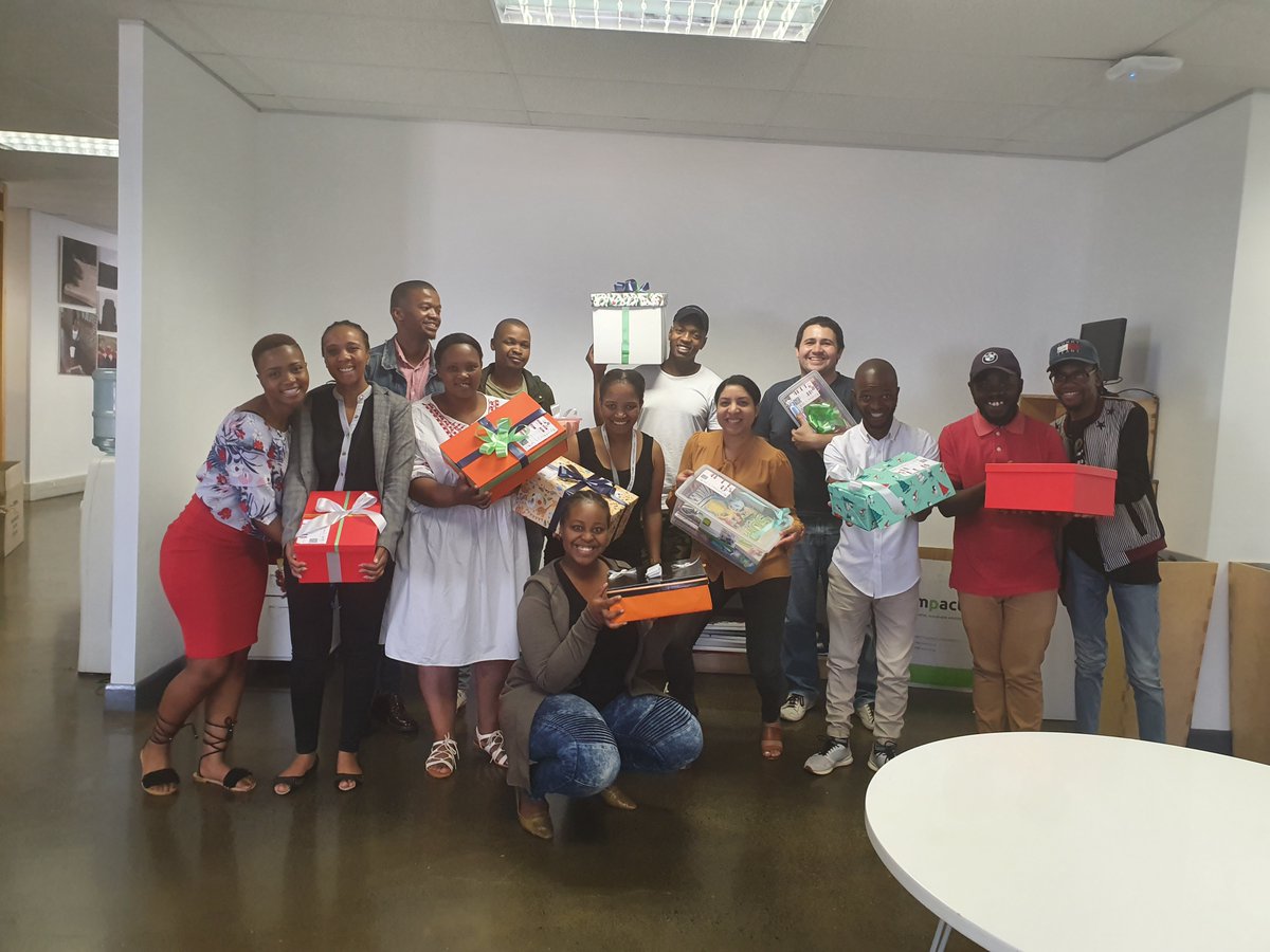 Santa’s little #MSL helpers reporting to <a href="/SantaShoebox/">Santa Shoebox Project</a>  duty! #WeAreMSL #SantaShoeBox2019