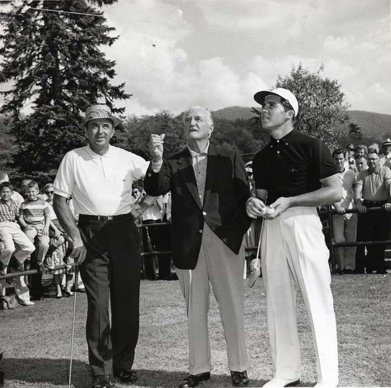 Happy 84th Birthday to golf legend,  Is Gary Player and Sam Snead in 1958 playing the Old White TPC. 