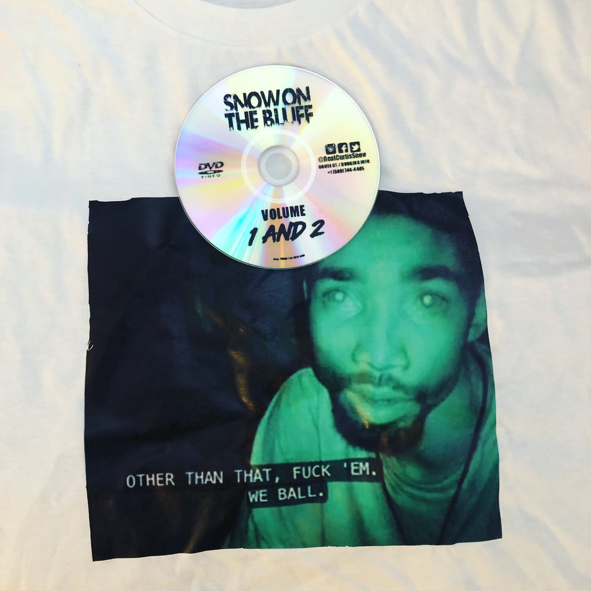 RealCurtisSnow's tweet image. DVD and t shirts dm me