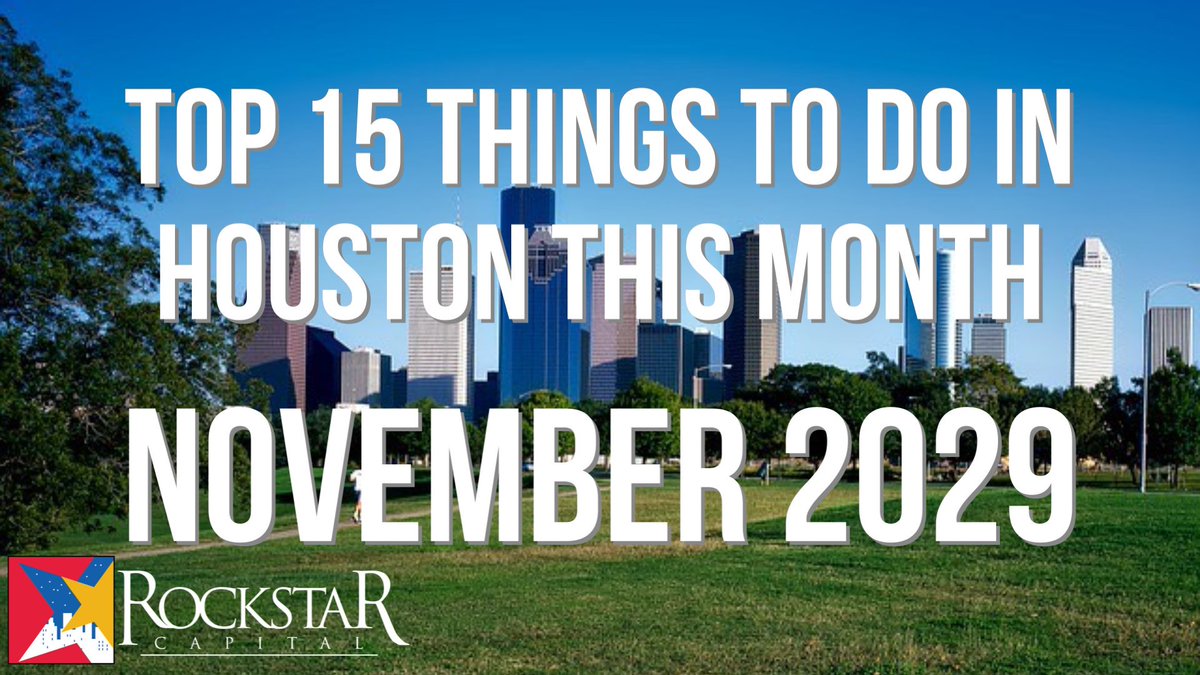 RockstarCap's tweet photo. Happy November! There are so many fun things to do in Houston this month. Here are the top 15 things. 🤩 #RockstarLiving ￼￼￼ https://t.co/MHbWv4Vkn0 https://t.co/qyjfgPA6xH