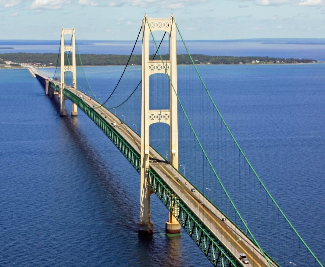 Happy 62nd Birthday to the beautiful Mackinac Bridge!  #PureMichigan  #UpperPeninsula  #LowerPeninsula