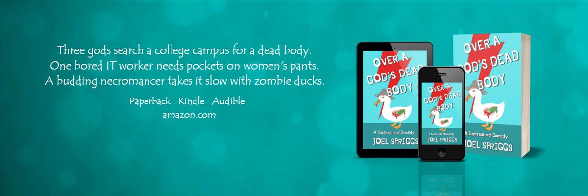 joelspriggs's tweet photo. Did you know Over a God's Dead Body is free today?  

It's already climbing some of the Amazon lists. Find out how zombie ducks connect to Norse gods and pick up your free copy today!
#freefirst #free #freebookfirst #freeKindleDay #free on #ku
#iartg 
https://t.co/95nPPRB8Gs https://t.co/Is0DCUa0Mr