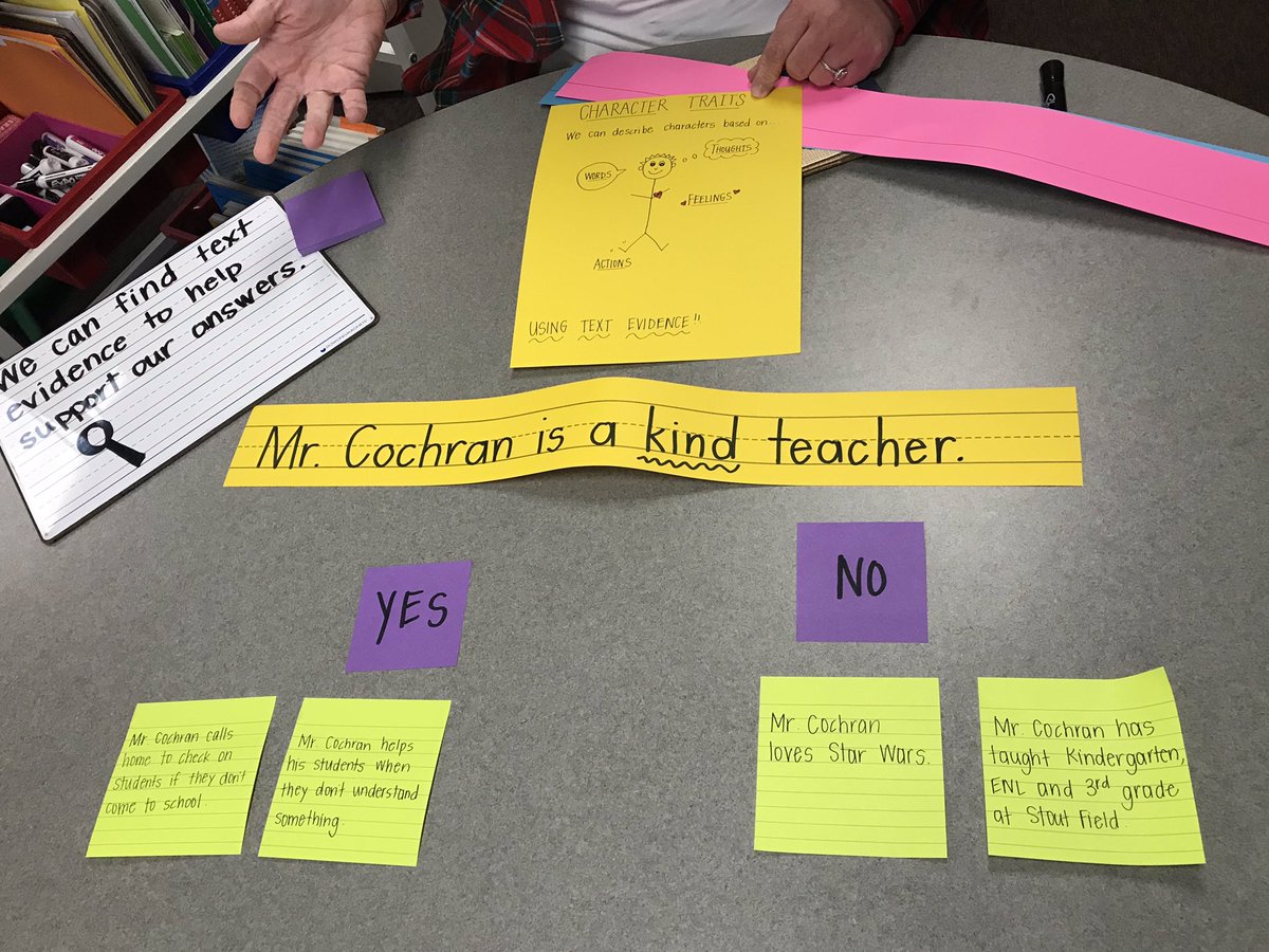 SFE_3820's tweet photo. @CochranM90 used in a mini lesson by @TeamMabusTitleI today to help students evaluate text evidence. Good news is that they agreed that he is “VERY Kind”. #stoutfieldgood #wearewayne #thinkreadcreate https://t.co/leVGIw3lOF