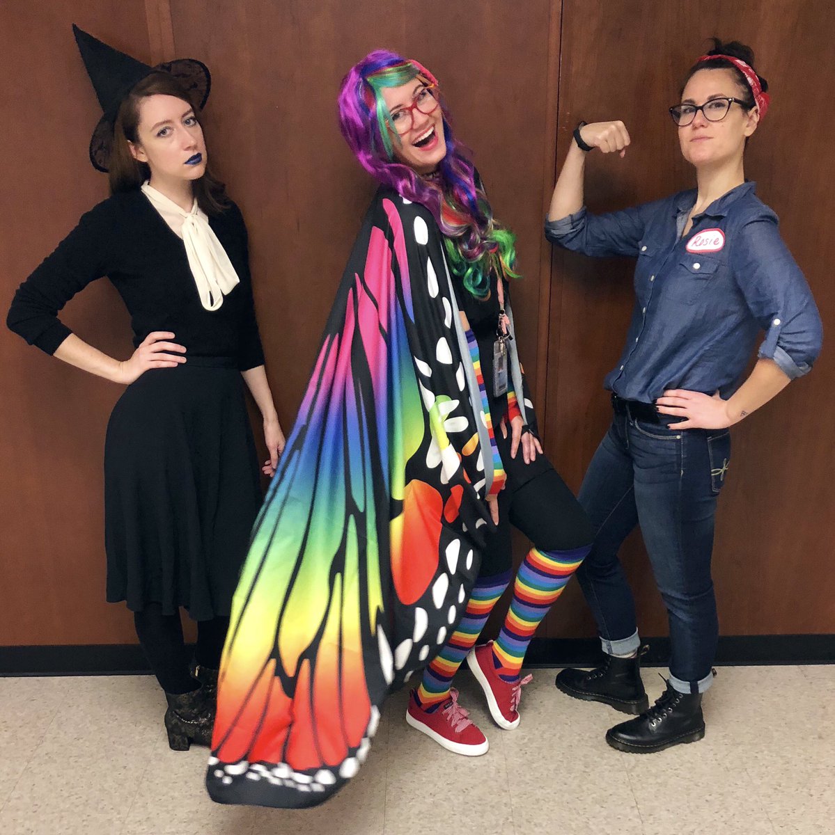 CaseyAnnePerk's tweet photo. Our Halloween team theme was to dress like our true selves! 😂 #TheMostWonderfulTimeOfTheYear https://t.co/Yqo2r9rgp7