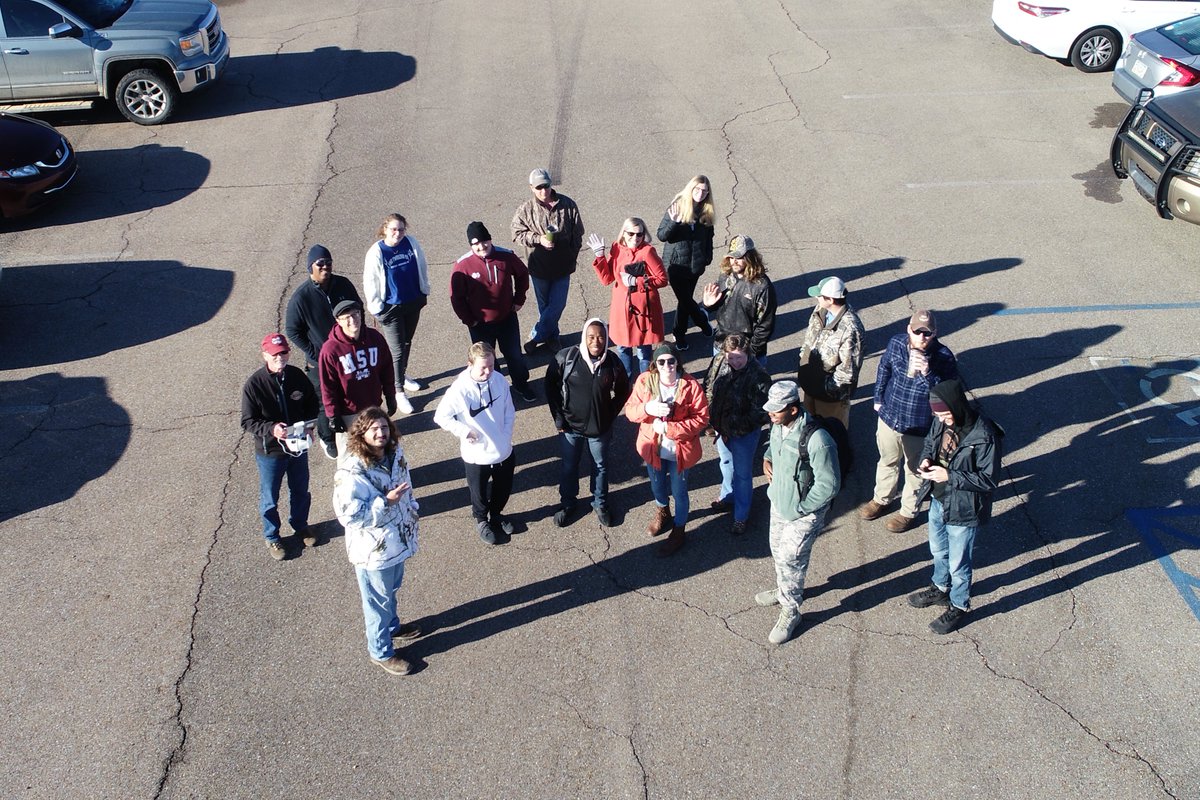 JobyPrince's tweet photo. Chilly Maroon Friday morning at the farm. Always a good time with .@MSU_UAS talking to students about the potential of #UAV to improve land stewardship. #precisionLandGrants https://t.co/ZKtjrIBVum
