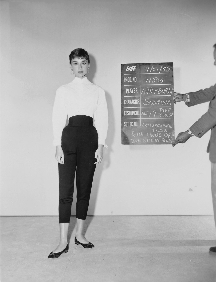 rareaudrey's tweet photo. Costume tests of Audrey Hepburn for Sabrina, 1953.  From Audrey Hepburn’s personal collection. #audreyhepburn https://t.co/UrrJ0O7NdJ