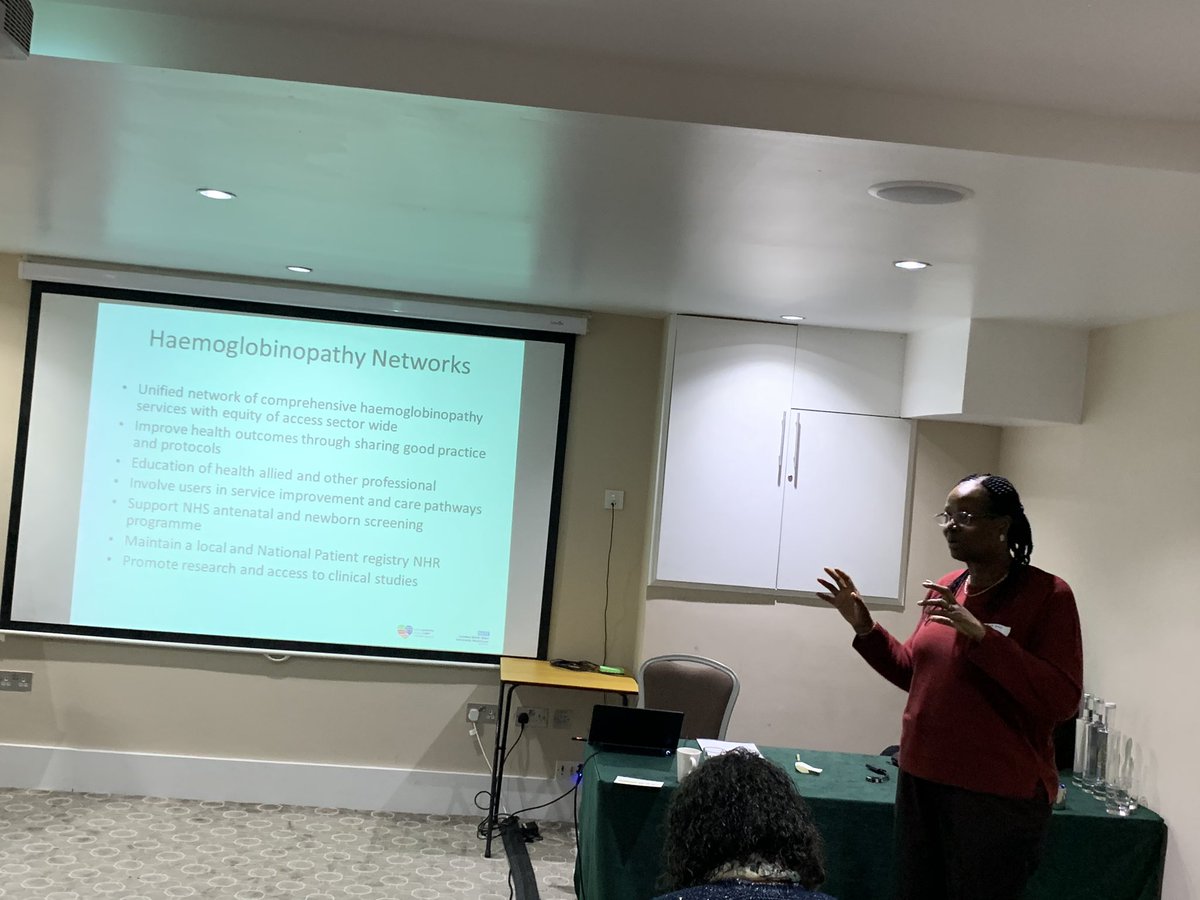 STANMAaP's tweet photo. Dr. Lola Oni, Specialist Nurse Consultant and STANMAP chairman updates members in NHS England’s Proposed Changes to Haemoglobinopathy Services https://t.co/ntMkD8rHpM