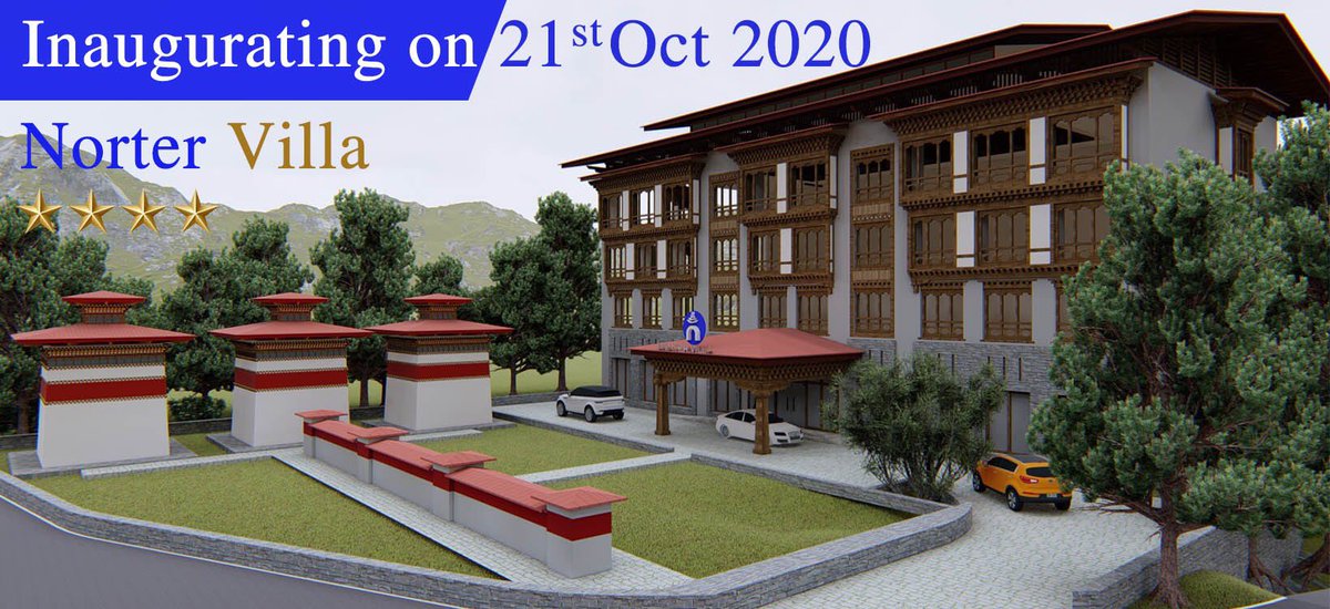 bhutannorter's tweet photo. Inaugurating on 21st October 2020
Norter Villa 
4star hotel 
Langjophakha, Thimphu, Bhutan..
https://t.co/8bk1x5TdrB #Bhutan  #norter #visitbhutan https://t.co/I2S9YXe7W1