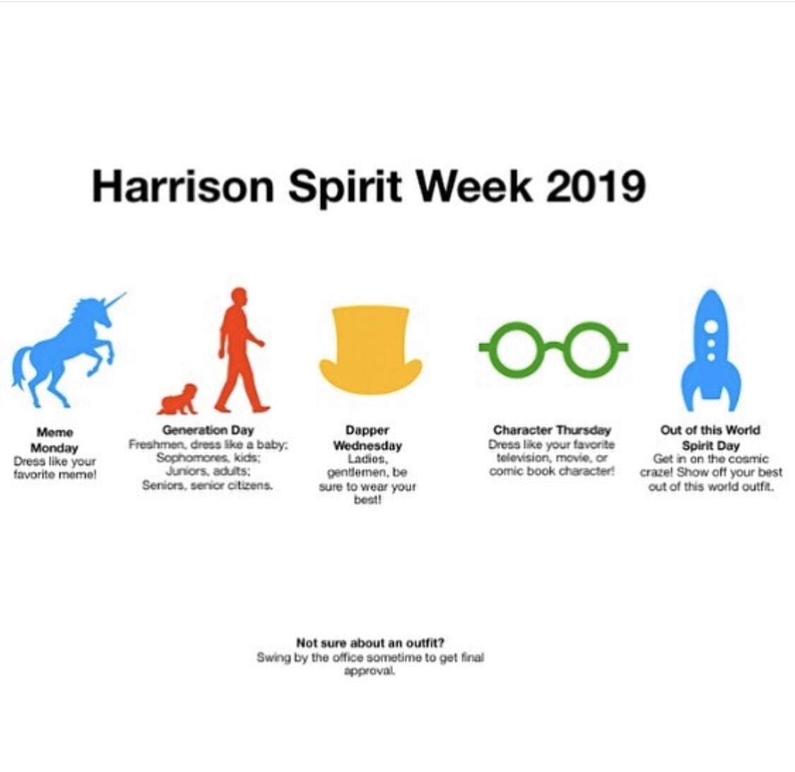 Harrison Fall Dance is next Saturday Nov. 9. We will be holding a spirit week Nov. 4-8. Be sure to show your Harrison spirit! <a href="/HarrisonArtsFL/">Harrison School for the Arts</a> #hsa