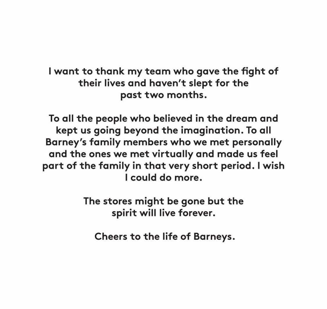 SaveBarneys's tweet photo. Dear Family, https://t.co/B2yTlm4GhH