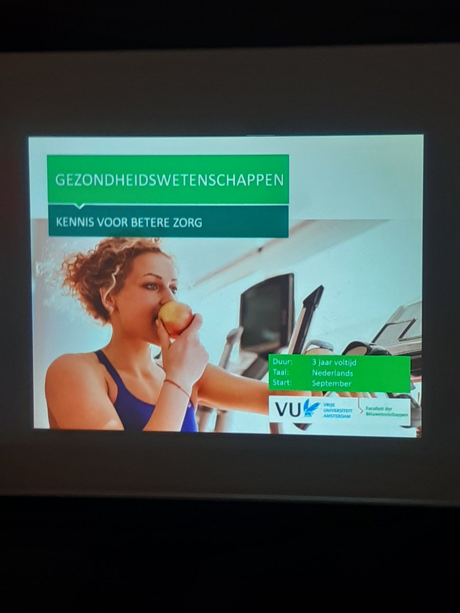 Na een leuke middag bij <a href="/UWVnl/">UWV</a>  #inspiratie Zorg en Welzijn met interessante gesprekken nu op #opendag <a href="/VUamsterdam/">Vrije Universiteit Amsterdam (inactief)</a> met dochter, we blijven in dezelfde sfeer