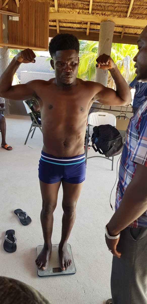 AboriginesPro's tweet photo. A day to go.
The boxers are ready to rumble.
Weighing session says it all.

#FistOfFury #HogbeBoxingNight
#AboriginesBoxingPromotion https://t.co/c8kodJnSTn