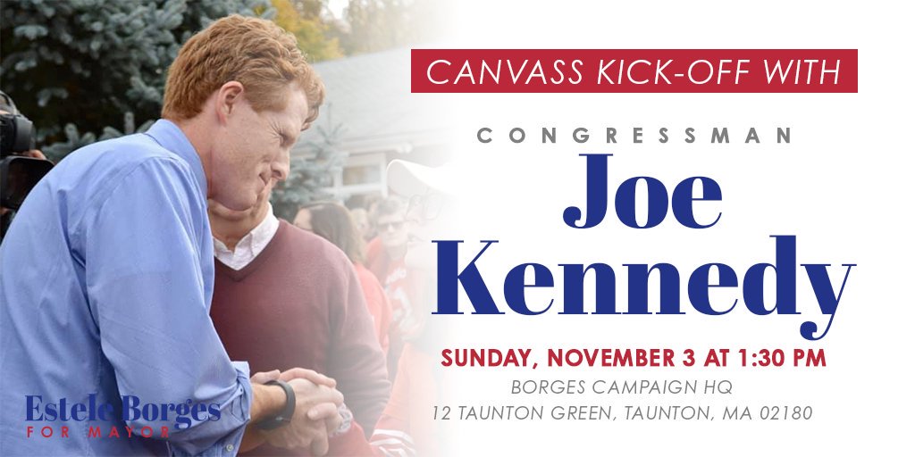 BorgesEstele's tweet photo. What are your Sunday plans? We'll be kicking off our canvass with Rep. @joekennedy at 1:30 pm! There's not much time left to knock doors--hope we'll see you Sunday! #mapoli #BorgesforMayor
๐https://t.co/UstBw1uWET https://t.co/ZzeEvH3JzO