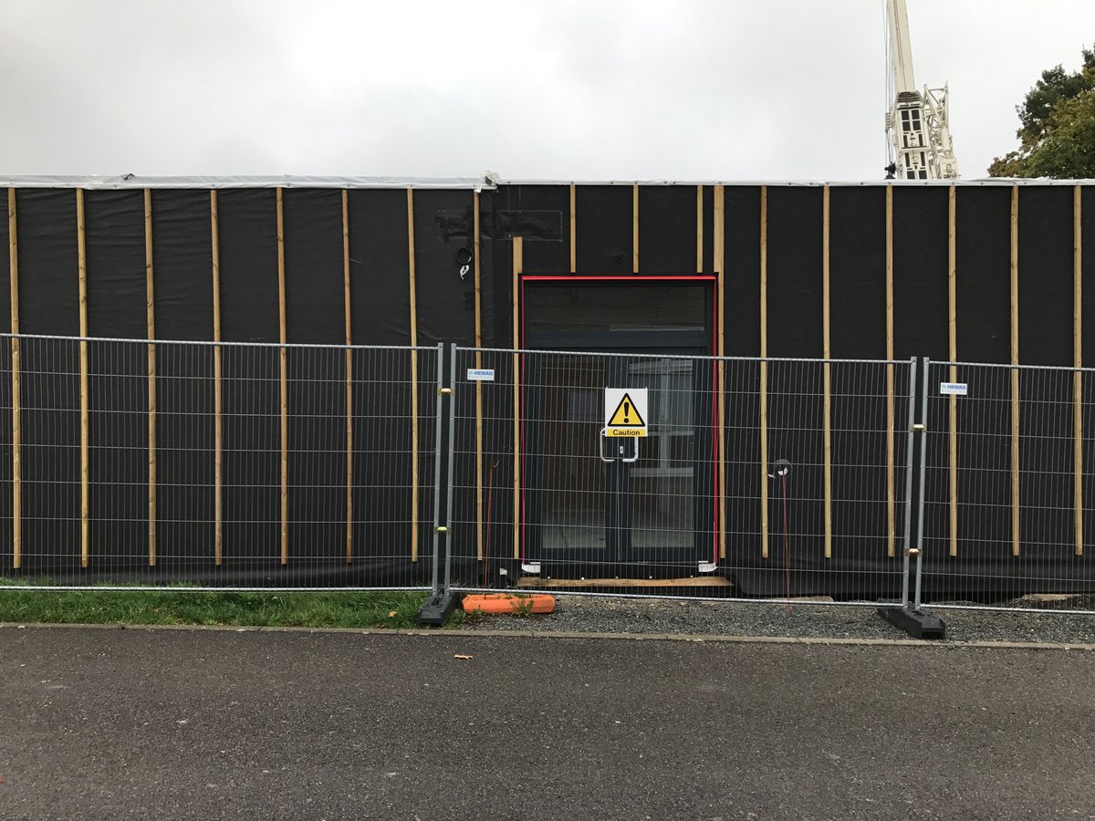 Before and after half term at SGS Shooting Field campus - thanking local community for support and patience this week with building traffic. Exciting to see the new block take shape...