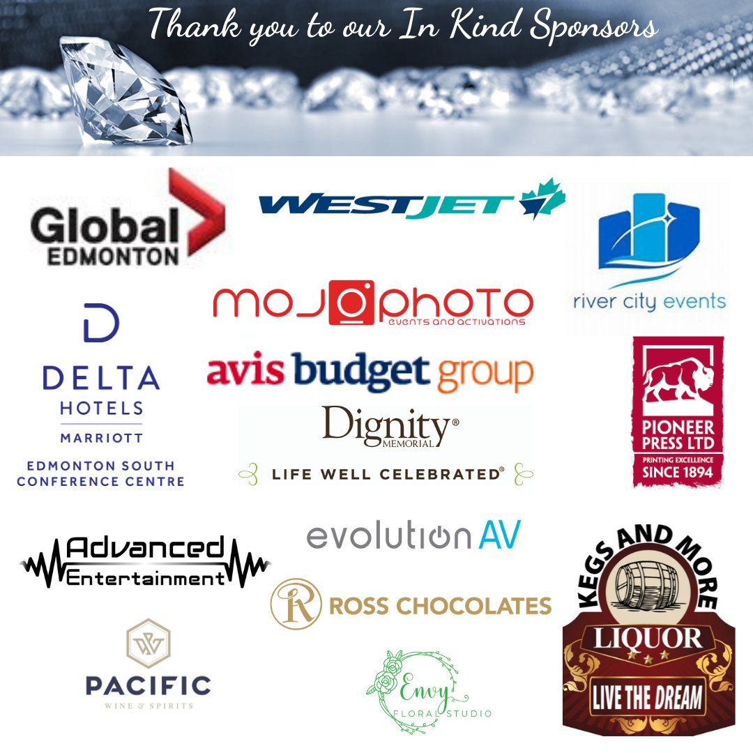 JDRFEdmonton's tweet photo. We want to say a HUGE thank you to all of our in Kind Sponsors for our 2019 Denim &amp; Diamonds Gala. We could not do this without you! https://t.co/9rklIv8gea