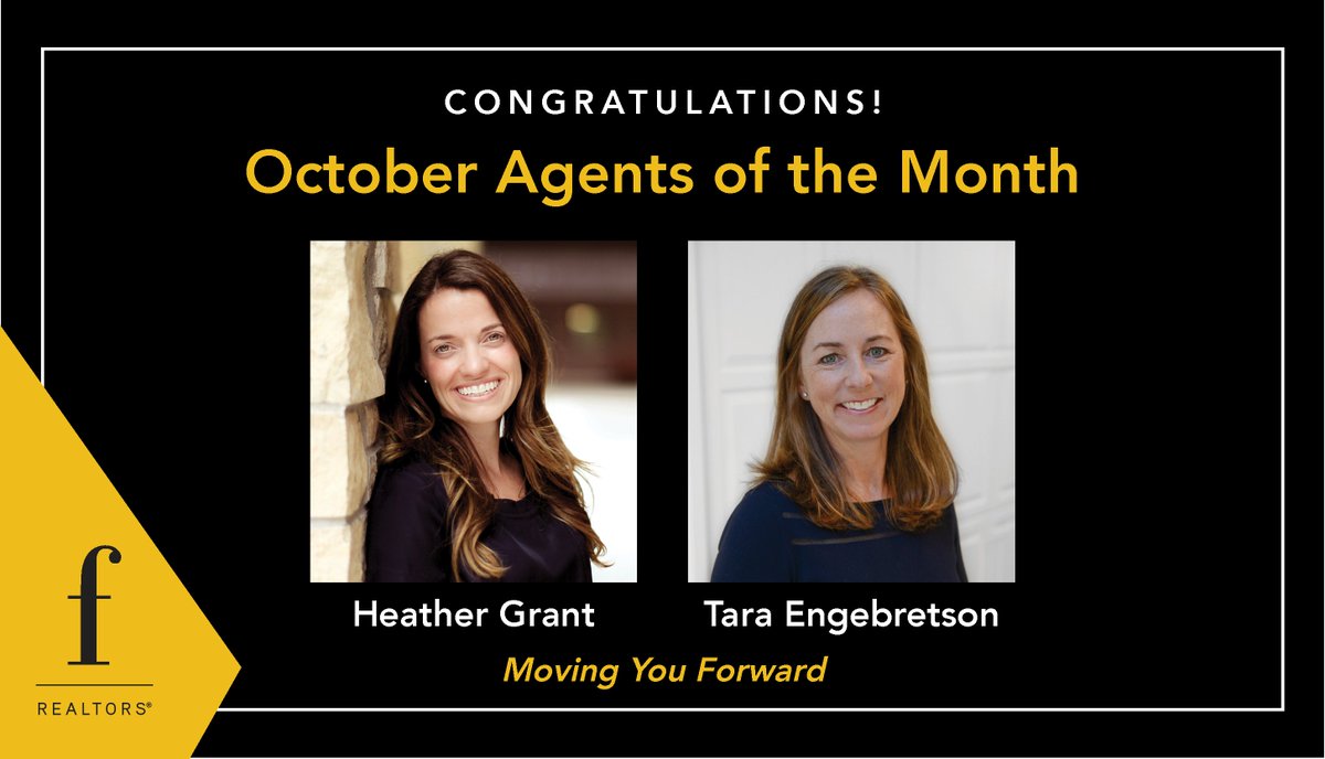 FazHomes's tweet photo. 🎉 Please join us in celebrating the hard work of Fazendin Realtors Heather Grant and Tara Engebretson! Their outstanding work in October has earned them the title of #AgentsoftheMonth. Keep up the good work!👏 #realestatepros https://t.co/L9AtqgrnvI