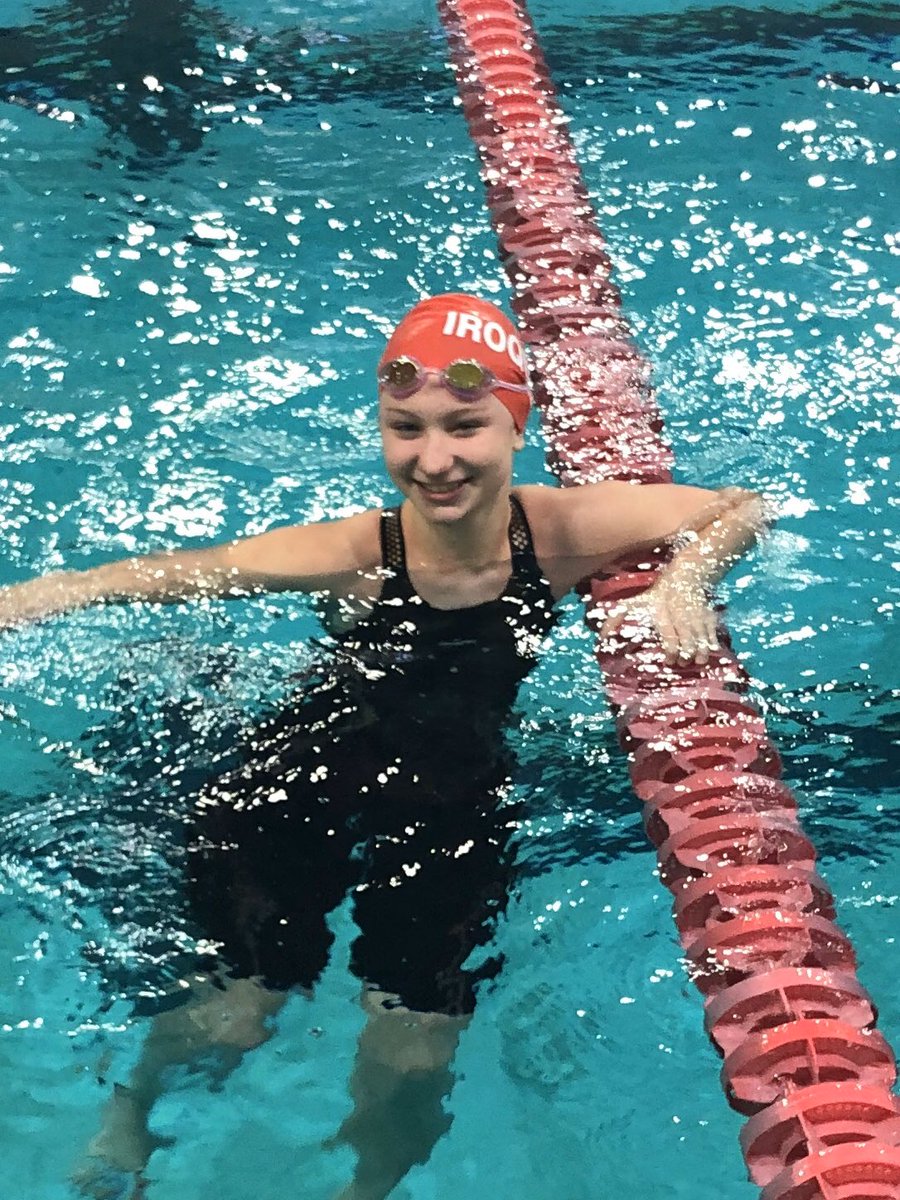 Congratulations are in order! Mel broke the school record in the 100 breaststroke AND earned herself a trip to States! 😃