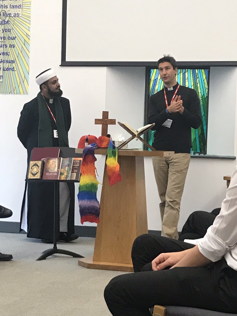 StAidansRS's tweet photo. Last half term was a busy one in RS dept! Interfaith visits from a vicar &amp; Imam, Christchurch trip for yr7 &amp; open day! Plus Mrs Gee popped out a salmon eyeball on yr7 Bushcraft trip - yuk! https://t.co/KaVRrtqTqC