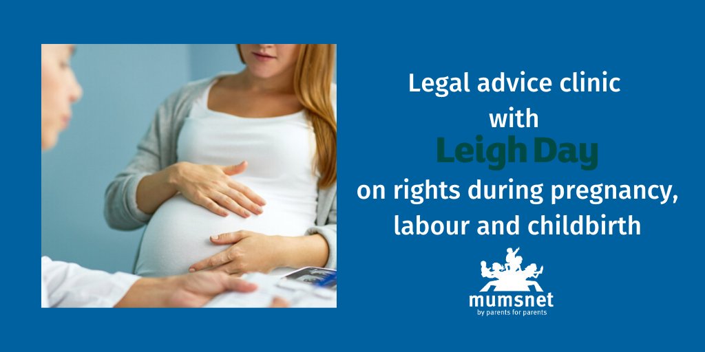 We are delighted to be teaming up with @LeighDay_Law and @LeighDayClinNeg to provide a free, online legal clinic, offering advice on healthcare and treatment issues during pregnancy, labour and childbirth tiny.mn/2NwhK4R