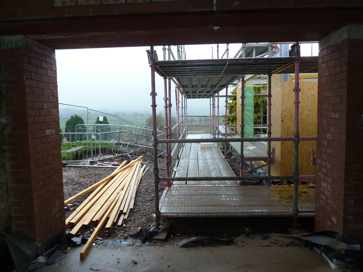 arm_architects's tweet photo. Site progress update- swimming pool openings being formed, full site is a swimming pool today #rain #architecture #swimmingpools #design #scotland #steelwork #exciting #buildingsite https://t.co/H1Mt6oXKu6