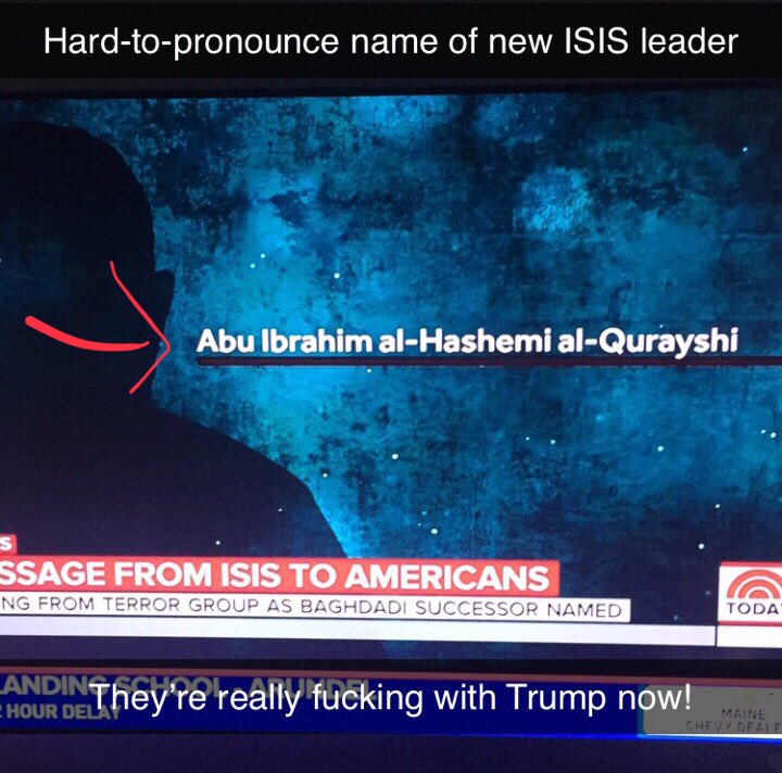 grantra's tweet image. #Trump KNOWS about the new #ISISleader but I can’t wait to hear him say his name out loud!
@MysterySolvent 
#ISIS #ImpeachmentVote