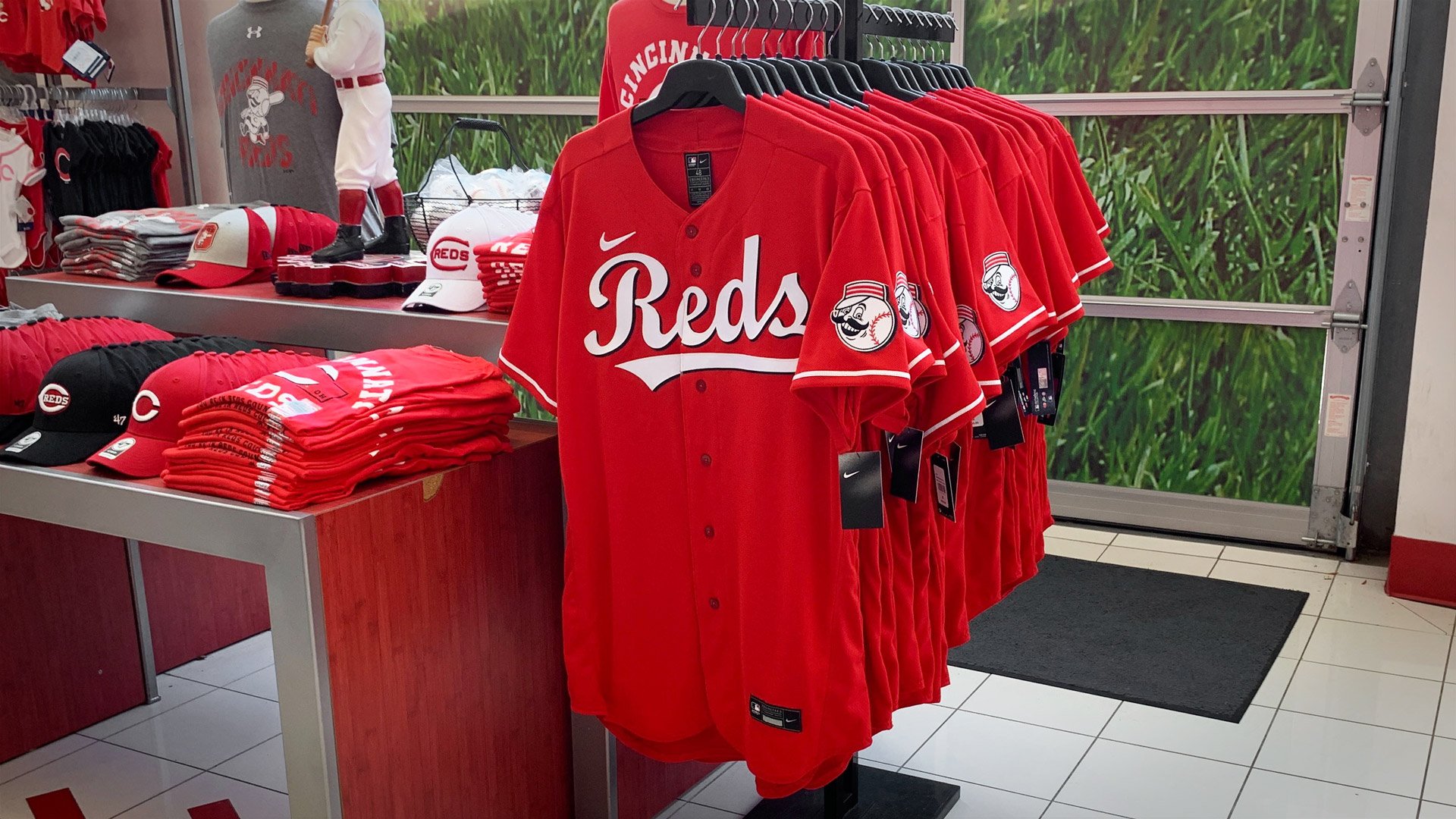 Cincinnati Reds unveil City Connect uniforms on sale at GABP team shop