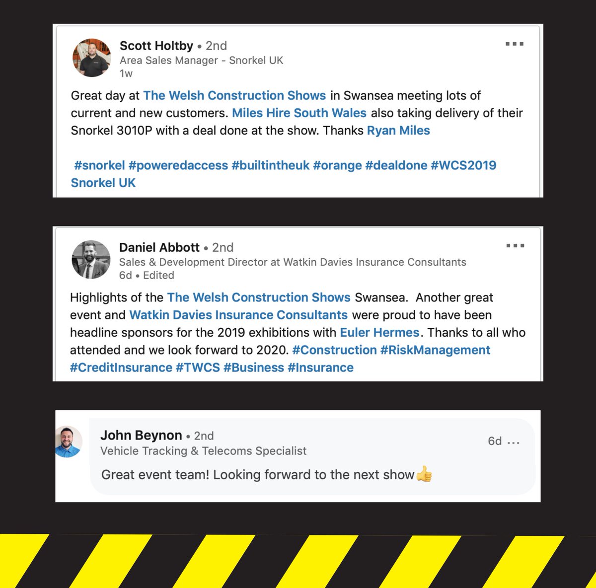 T_W_C_S's tweet photo. Take a look at what the exhibitors have to say about our Swansea show!

Thank you all for your support and for taking the time to leave us your feedback.

#TWCS https://t.co/yxzxLndiP7