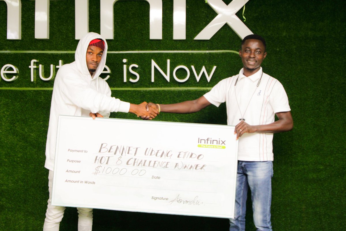 InfinixNigeria's tweet photo. Congratulations to the winners of our #Hot8Challenge @_paperchase100 @Temilaade @blessedsontunm2 @castlesbennet.
We hope you make your fans proud #InfinixHot8 https://t.co/c8Q9VJuIvi