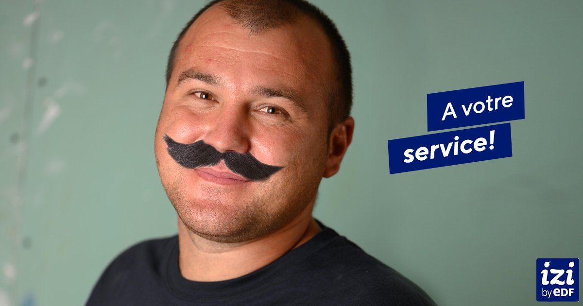 IZIbyEDF's tweet photo. Avec IZI by EDF, vous ne serez jamais seul(e) ! Nos conseillers spécialisés vous accompagnent et facilitent vos échanges avec les professionnels de notre réseau pour s'assurer de votre satisfaction. #Movember https://t.co/gBenIsIv9V