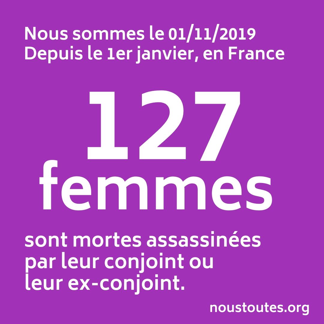 Nous apprenons aujourd'hui le 127ème #féminicide de l'année. Le 31 octobre à Périgueux (Dordogne), une femme (83 ans) a été tuée par son compagnon (72 ans) à leur domicile.
<a href="/EmmanuelMacron/">Emmanuel Macron</a>, prenez des mesures pour lutter contre les féminicides. Maintenant.
Source : <a href="/feminicidesfr/">Féminicides Par Compagnons ou Ex</a>